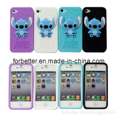 Lovely and Exquisite Silicone for iPhone4 Case (for iPhone4-008)